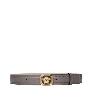 Versace Gray Leather Regular Women's Belt